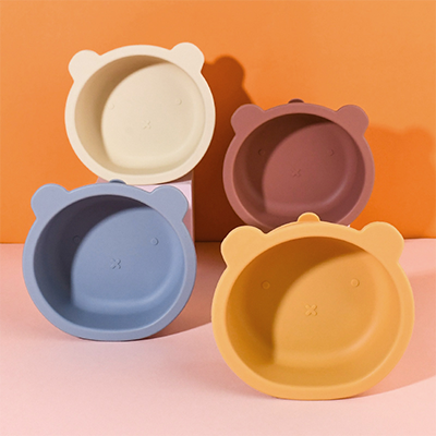 Bear-Shaped Silicone Suction Bowl