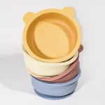 Bear-Shaped Silicone Suction Bowl
