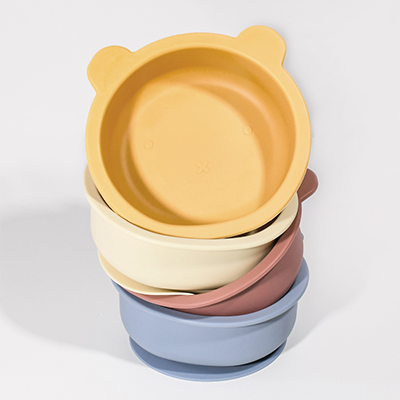Bear-Shaped Silicone Suction Bowl