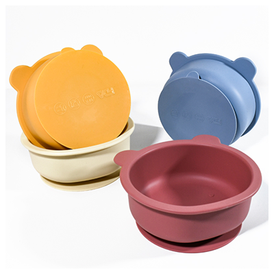 Bear-Shaped Silicone Suction Bowl