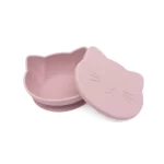 Cat-Shaped Silicone Baby Bowl with Lid