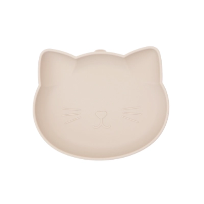 Cat-Shaped Silicone Suction Plate for Toddlers