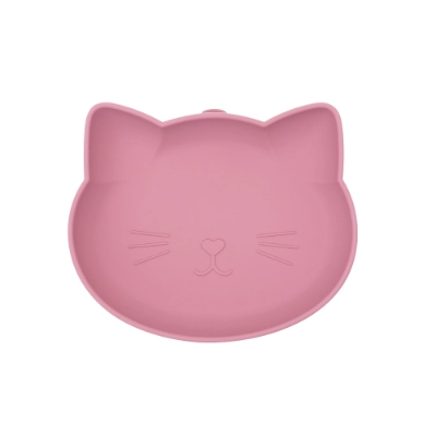 Cat-Shaped Silicone Suction Plate for Toddlers