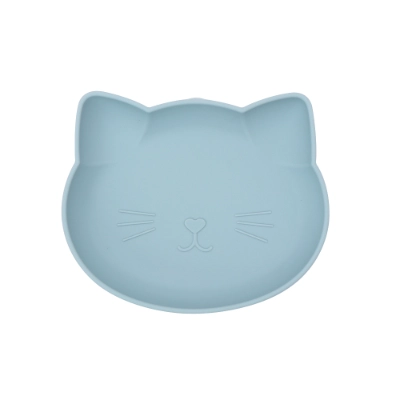 Cat-Shaped Silicone Suction Plate for Toddlers