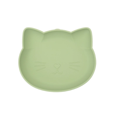 Cat-Shaped Silicone Suction Plate for Toddlers
