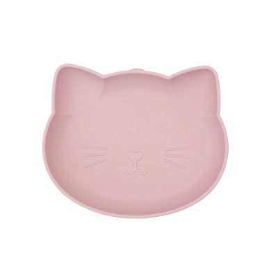 Cat-Shaped Silicone Suction Plate for Toddlers