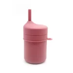 Portable Silicone Toddler Cup with Lid & Straw