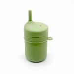Portable Silicone Toddler Cup with Lid & Straw