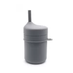 Portable Silicone Toddler Cup with Lid & Straw