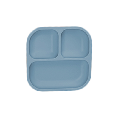 Silicone Divided Suction Plate – 3 Compartments