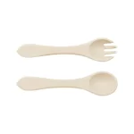 Soft Silicone Baby Fork & Spoon Set