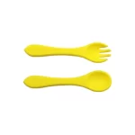 Soft Silicone Baby Fork & Spoon Set