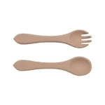Soft Silicone Baby Fork & Spoon Set