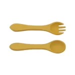 Soft Silicone Baby Fork & Spoon Set
