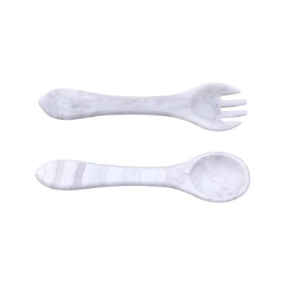 Soft Silicone Baby Fork & Spoon Set
