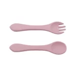 Soft Silicone Baby Fork & Spoon Set
