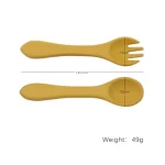 Soft Silicone Baby Fork & Spoon Set