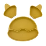 Silicone Divided Cat Plate with Suction Base