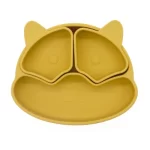 Silicone Divided Cat Plate with Suction Base