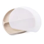 Silicone Divided Suction Plate with Lid