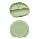 Silicone Divided Suction Plate with Lid