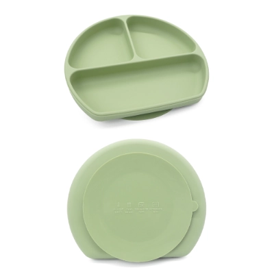 Silicone Divided Suction Plate with Lid