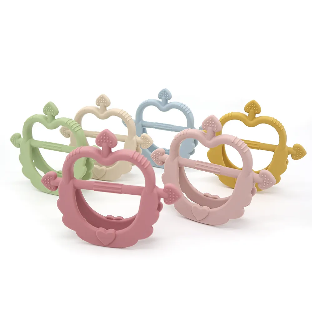 Cupid Heart Handle Teether