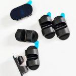 Dual-Slot Oval Silicone Cord Organizer with Adhesive Backing