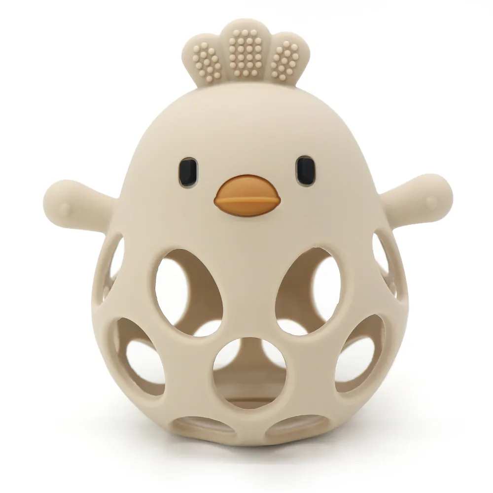 Hollow Chick Silicone Teether Ball