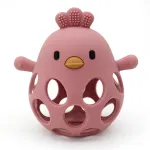 Hollow Chick Silicone Teether Ball