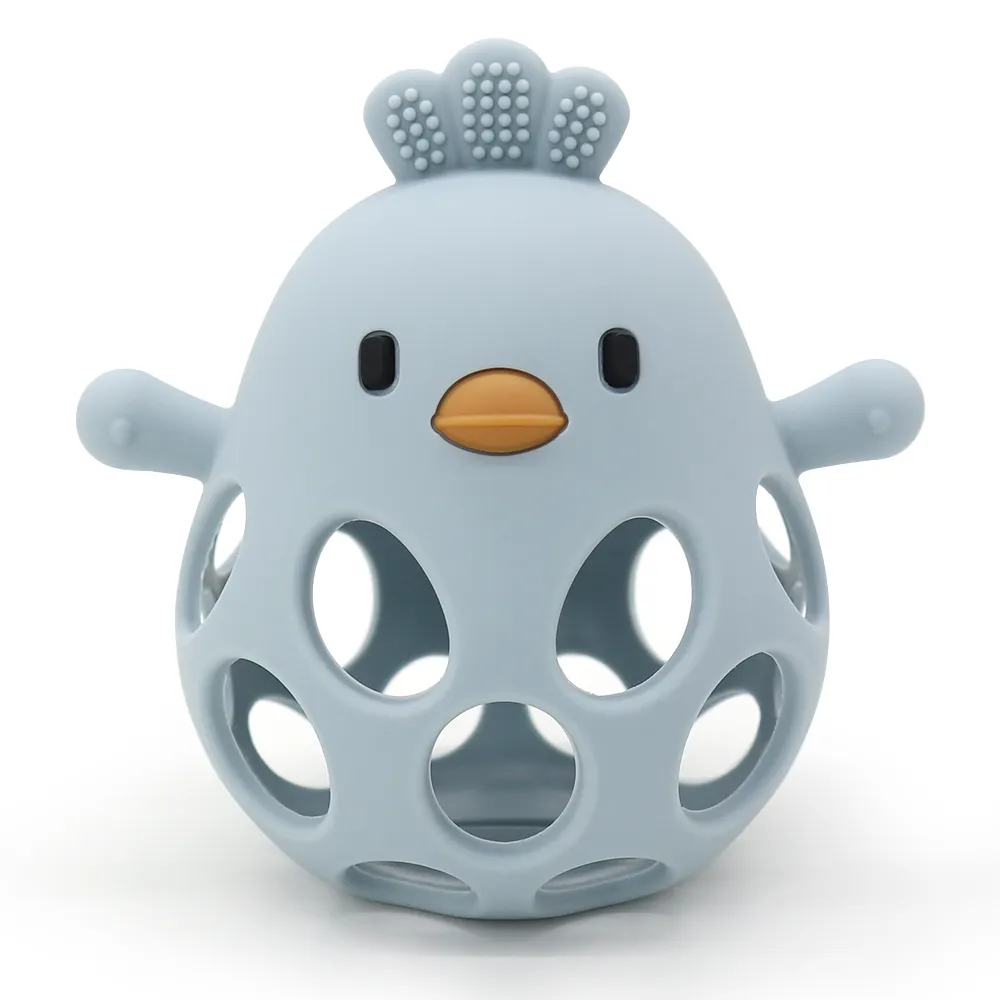 Hollow Chick Silicone Teether Ball