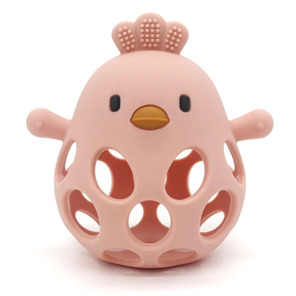 Hollow Chick Silicone Teether Ball
