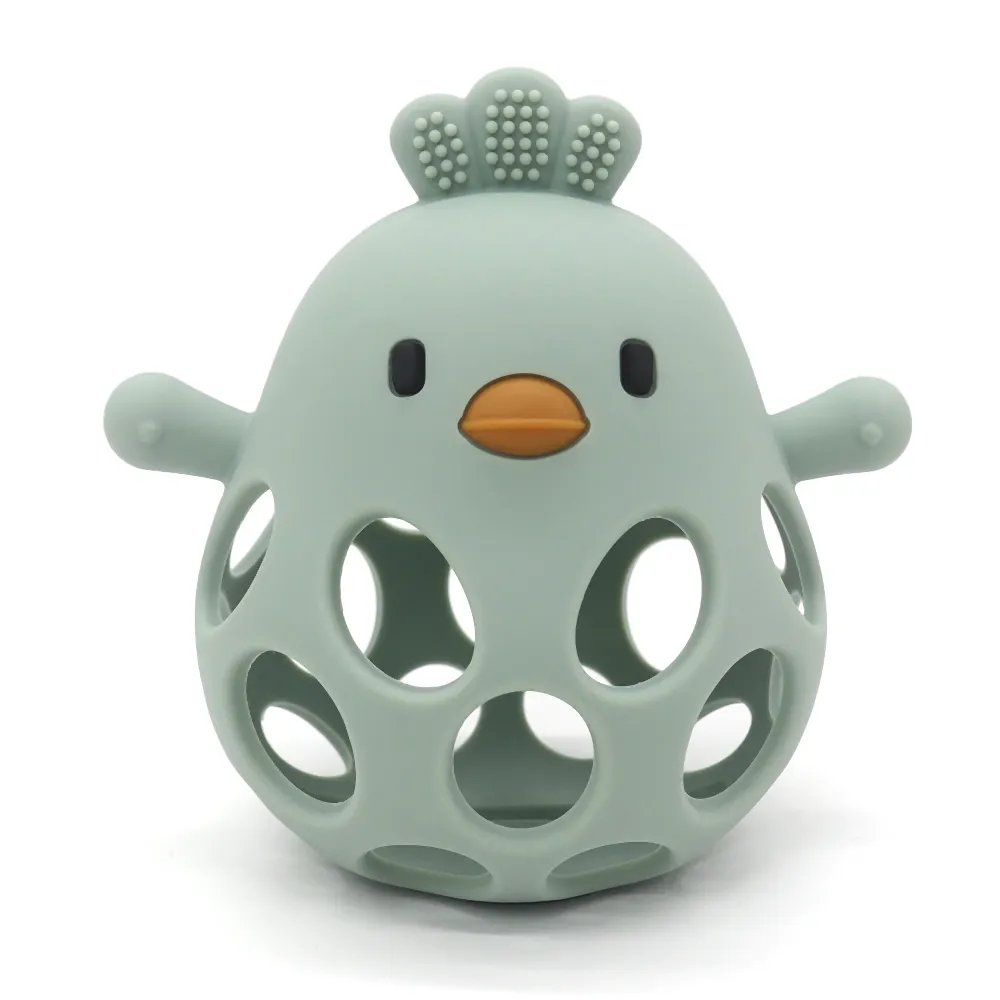 Hollow Chick Silicone Teether Ball