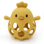 Hollow Chick Silicone Teether Ball