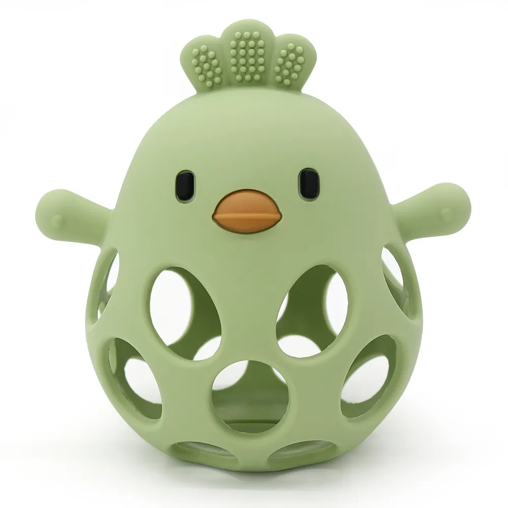 Hollow Chick Silicone Teether Ball