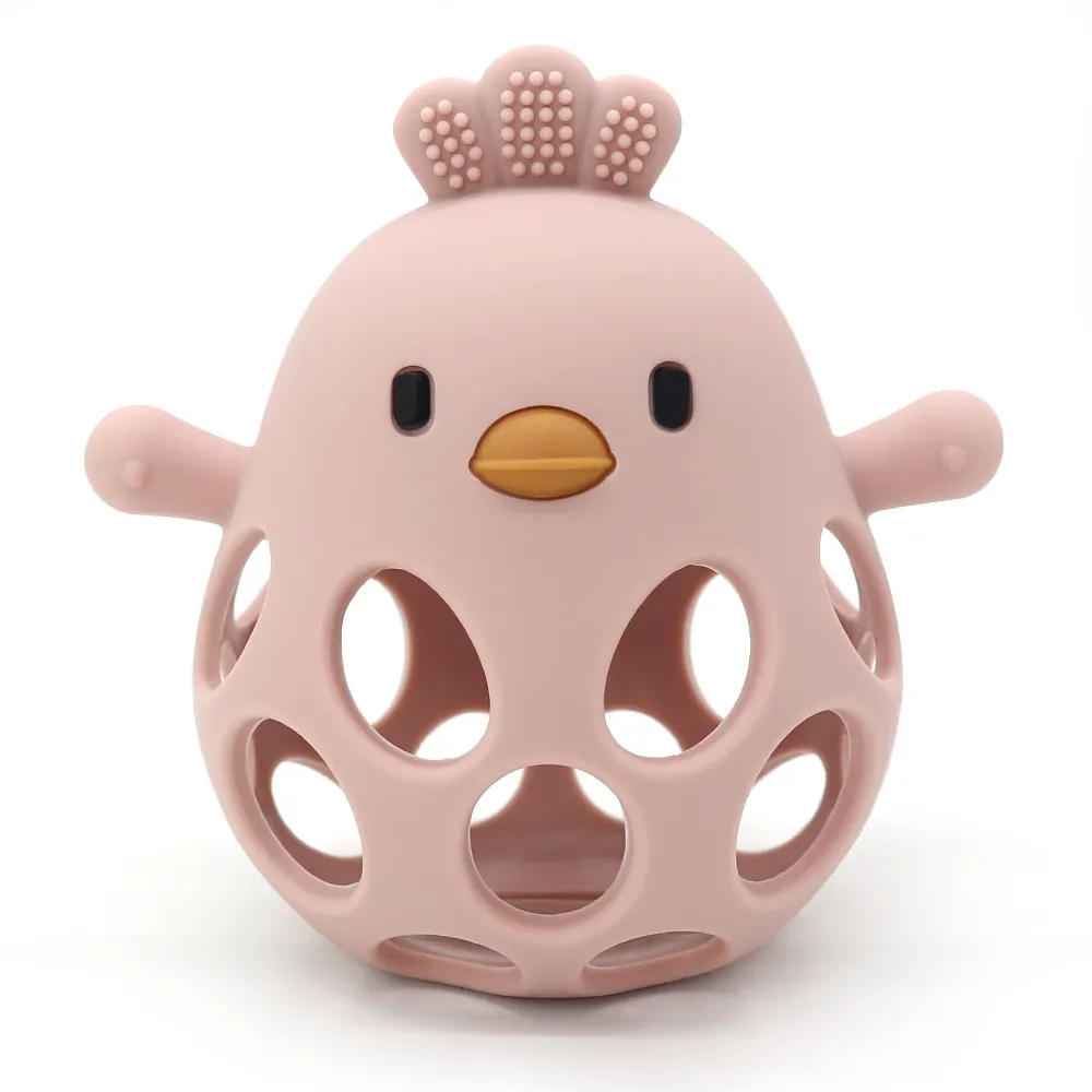 Hollow Chick Silicone Teether Ball
