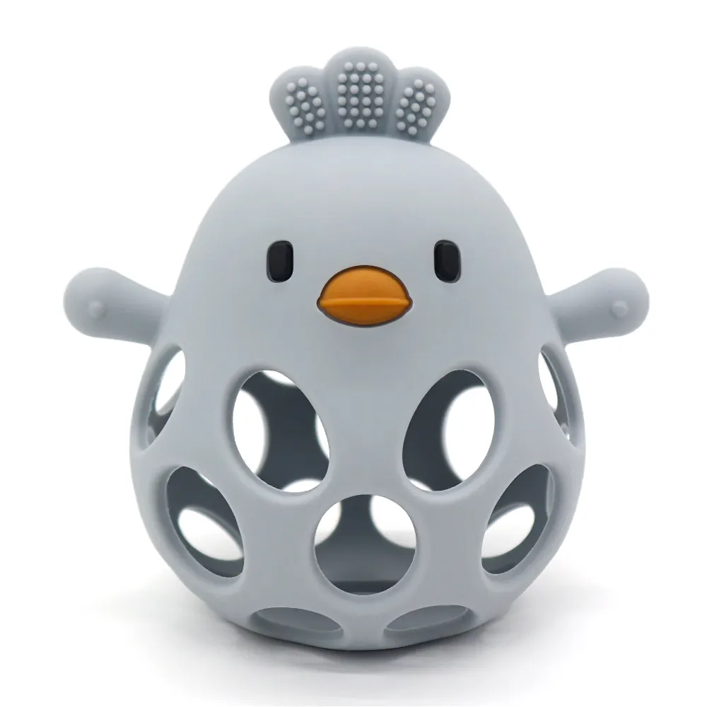 Hollow Chick Silicone Teether Ball