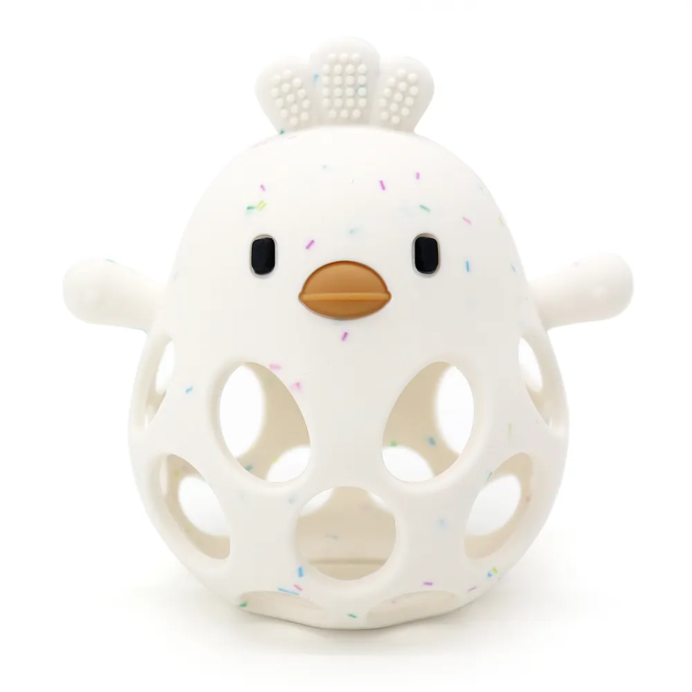 Hollow Chick Silicone Teether Ball