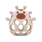 Hollow Silicone Giraffe Teether Ball