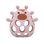 Hollow Silicone Giraffe Teether Ball