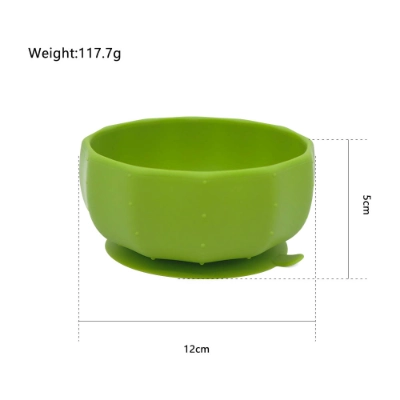 Geometric Silicone Toddler Bowl – Anti-Slip