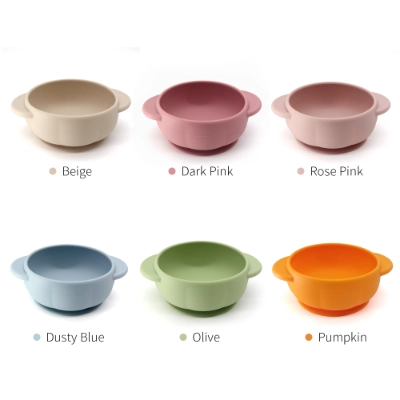 Silicone Suction Bowl with Handles for Baby