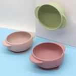 Silicone Suction Bowl with Handles for Baby