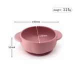 Silicone Suction Bowl with Handles for Baby