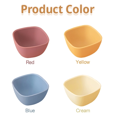 Mini Square Silicone Feeding Bowl