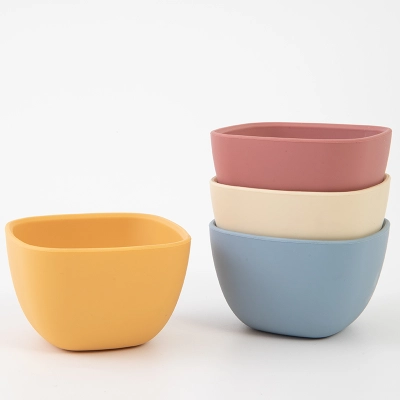 Mini Square Silicone Feeding Bowl