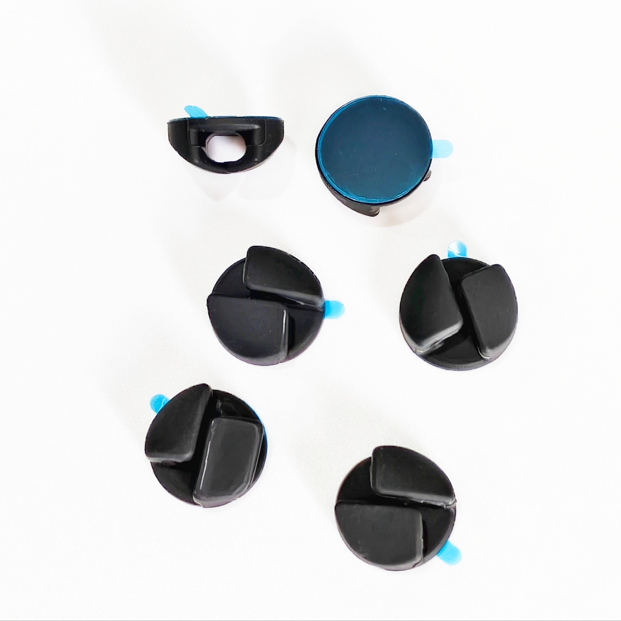 Round Silicone Cable Holder with Adhesive Backing