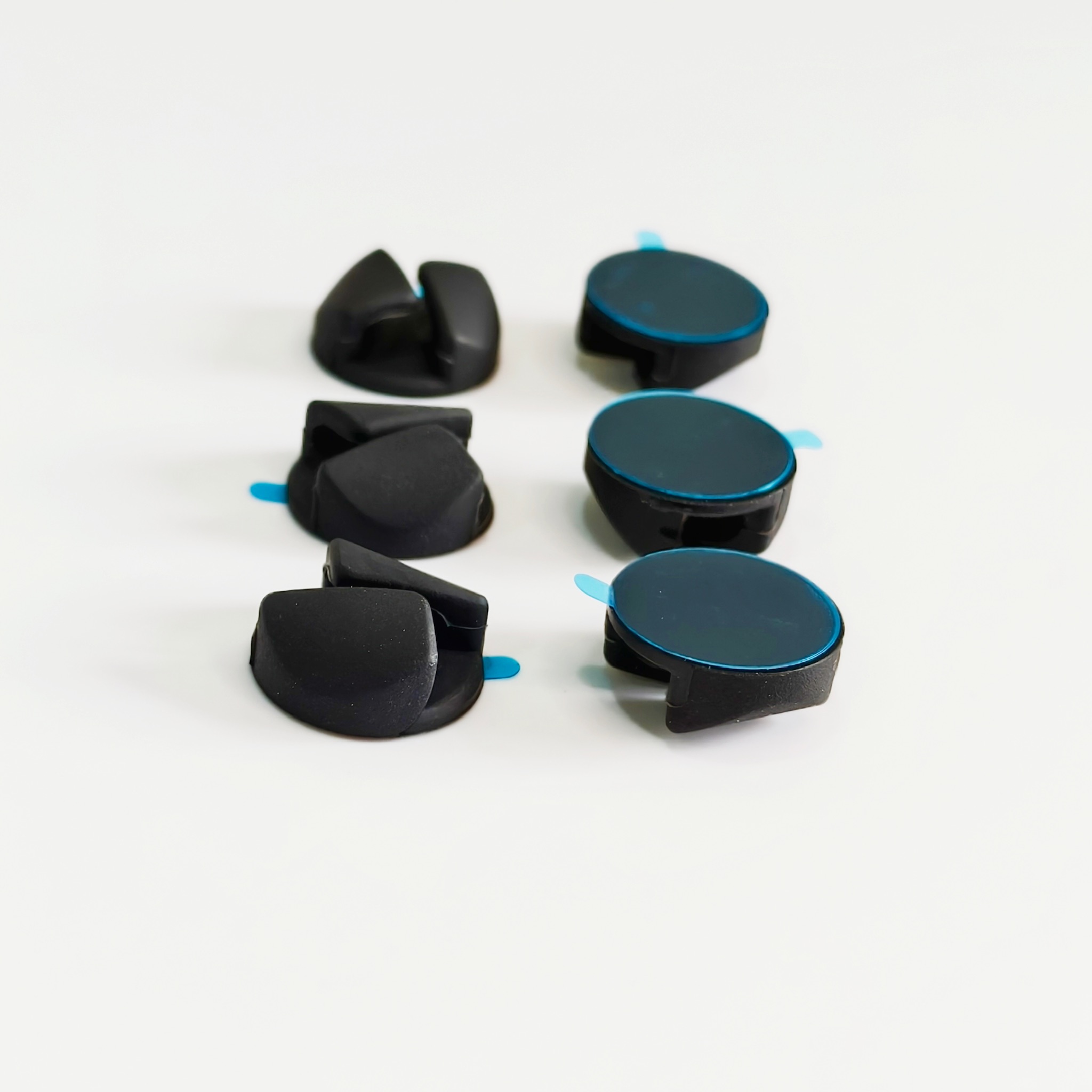 Round Silicone Cable Holder with Adhesive Backing