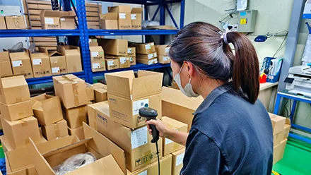 Visual inspection for surface appearance.